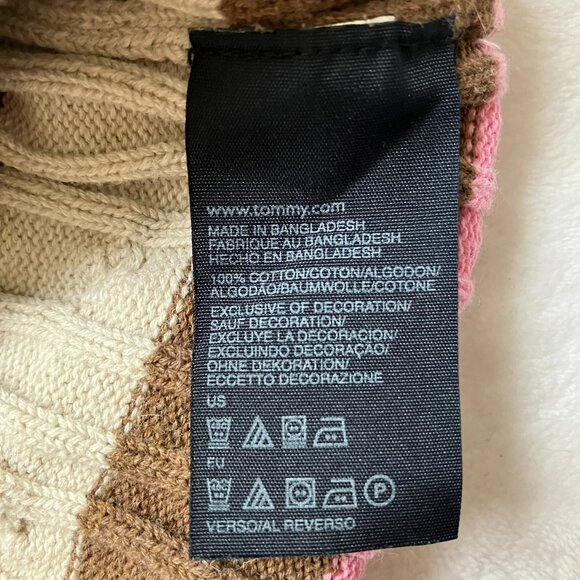 Tommy Hilfiger Baby 6-9M Striped Hooded Sweater | 100% Cotton Knit | VGUC - Picture 5 of 16